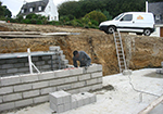 Réalisation des fondations à Roncherolles-en-Bray